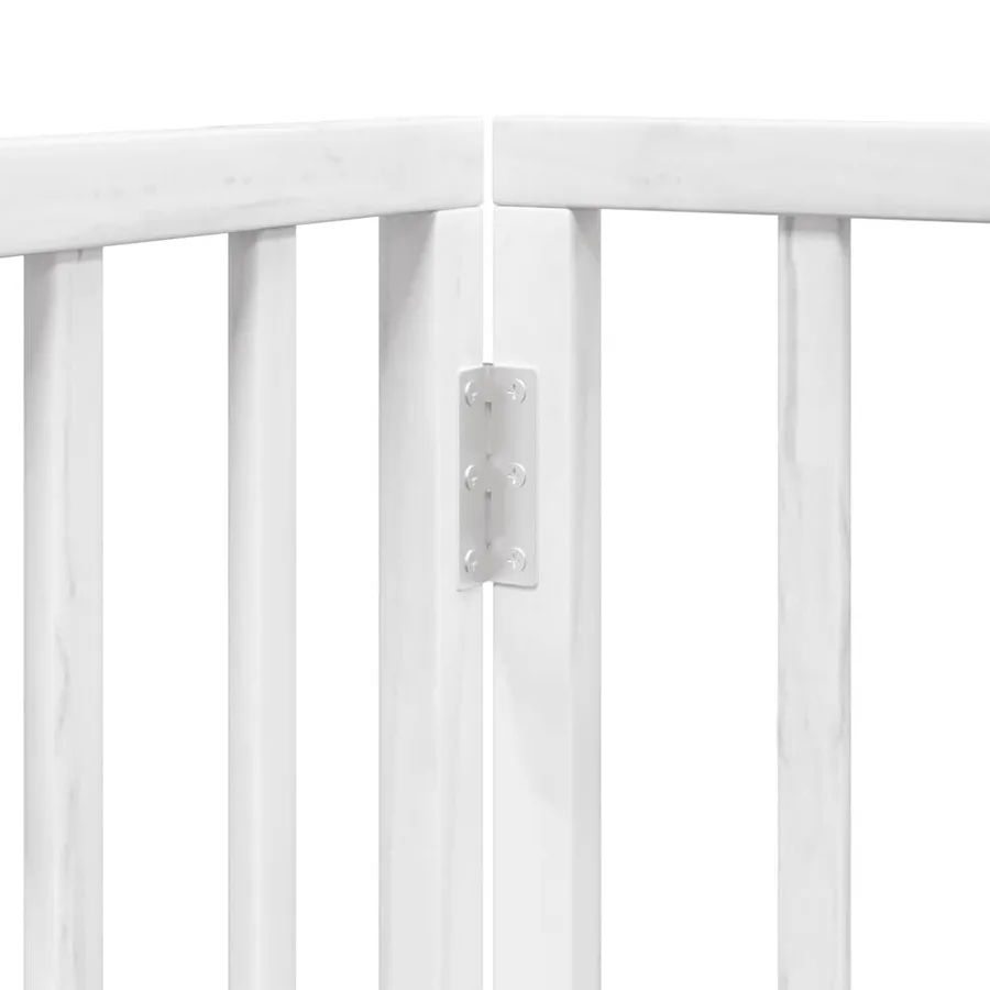 Barrière pour chien porte pliable 12 panneaux bois de peuplier - 8