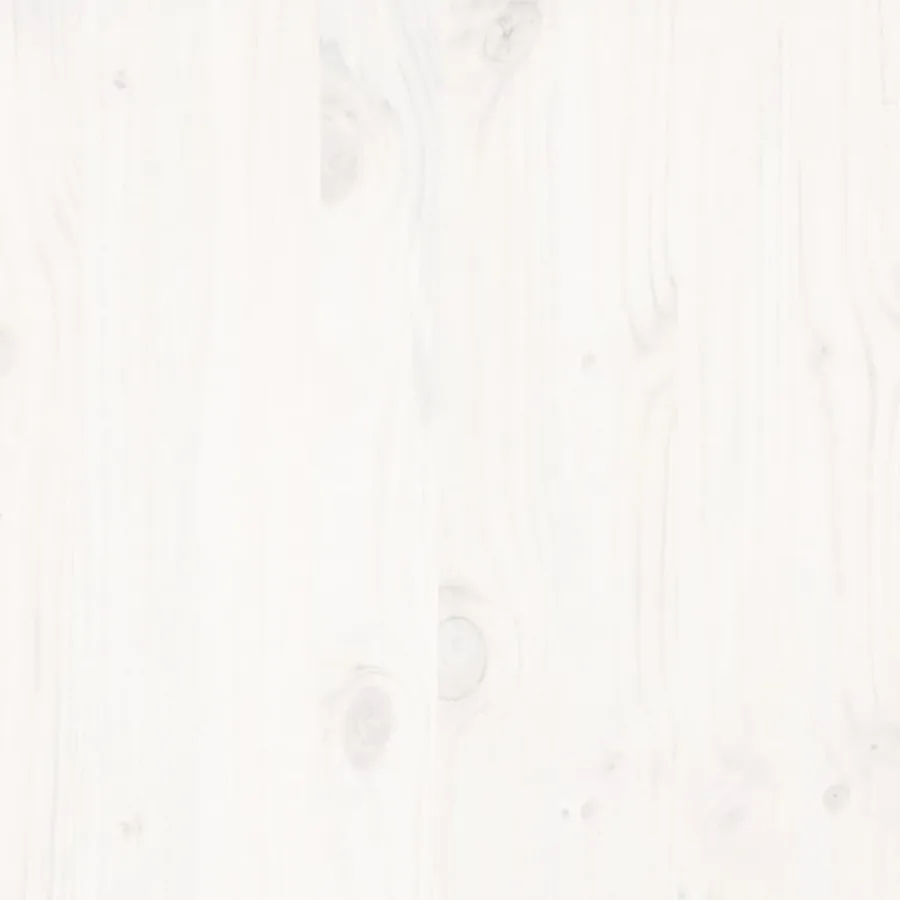 Cadre de lit sans matelas blanc 120x190 cm bois de pin massif - 7
