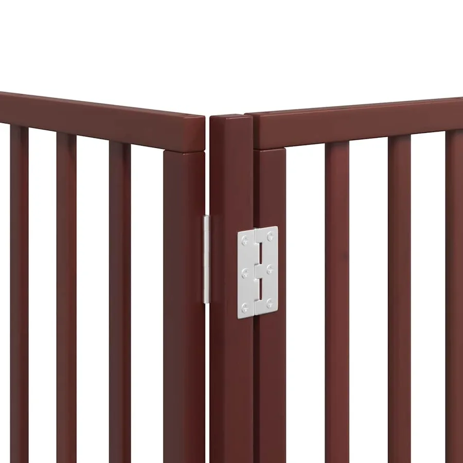 Barrière pour chien porte pliable 12 panneaux bois de peuplier - 10