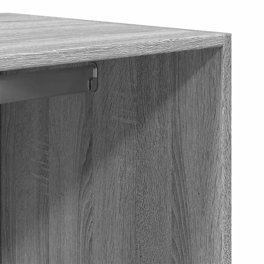Garde-robe sonoma gris 80x50x200 cm bois d'ingénierie - 8