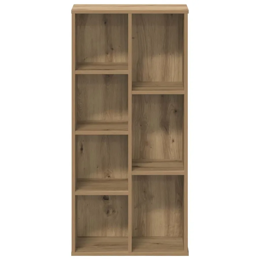Bibliothèque chêne artisanal 50x25x105 cm bois d'ingénierie - 4