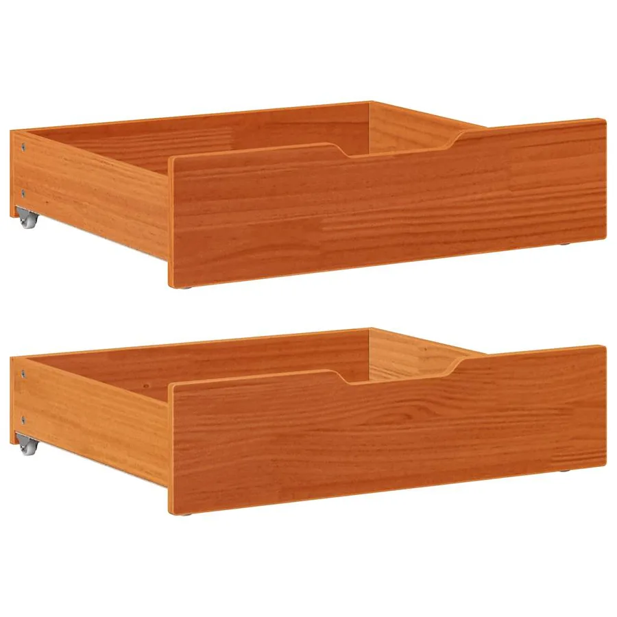Cadre de lit enfant avec tiroirs sans matelas 80x170 cm bois - 6