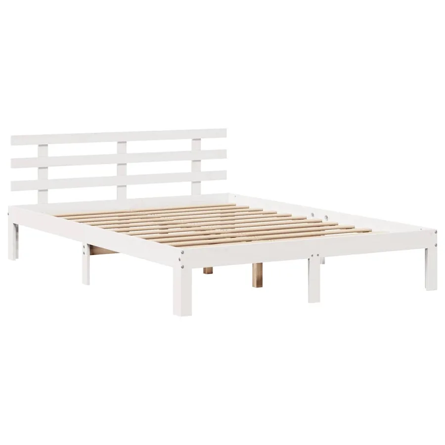 Cadre de lit avec tiroirs sans matelas blanc 160x200 cm - 7