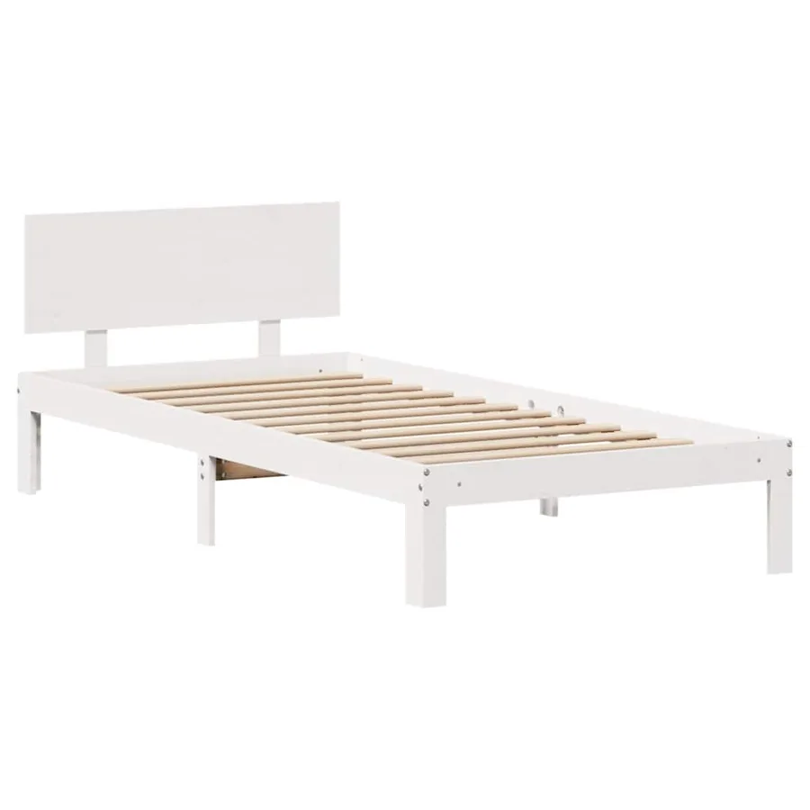 Cadre de lit avec tiroirs sans matelas blanc 90x200 cm - 5
