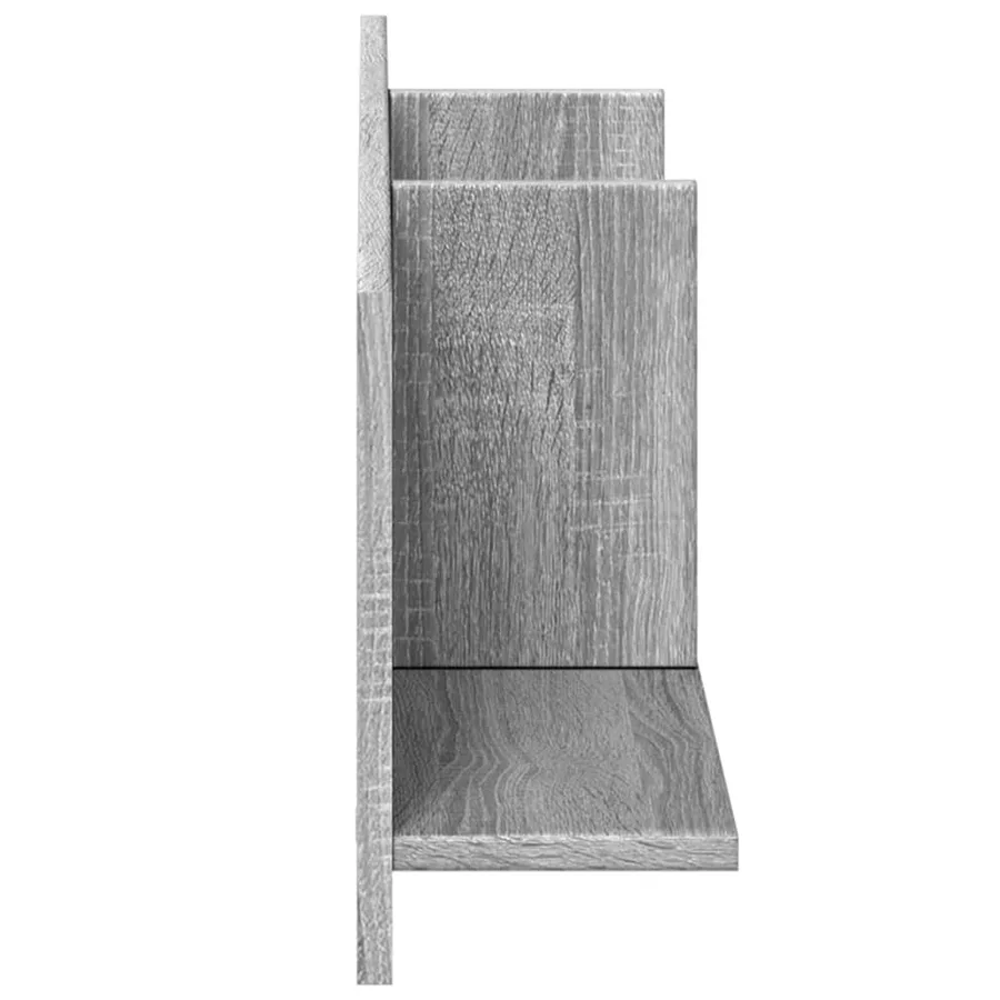Armoire murale 100x16,5x30 cm sonoma gris bois d'ingénierie - 5
