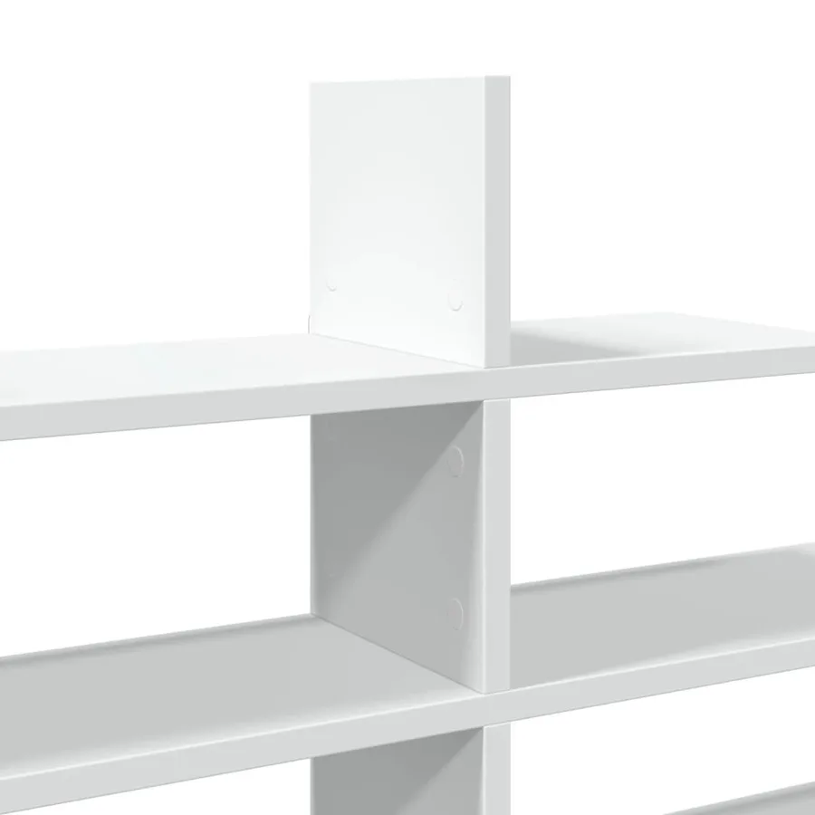 Étagère murale blanc 124,5x18x60,5 cm bois d'ingénierie - 7