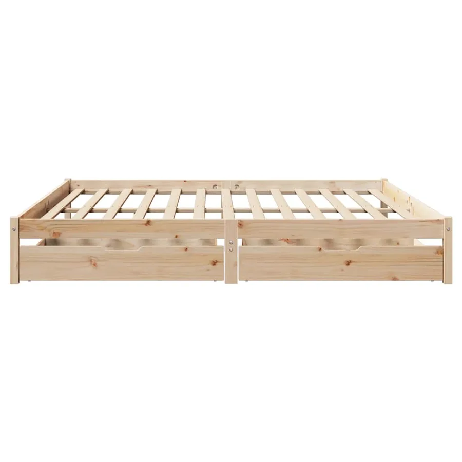 Cadre de lit sans matelas 180x200 cm bois massif de pin - 5