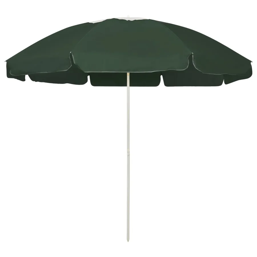 Parasol de plage vert 240 cm