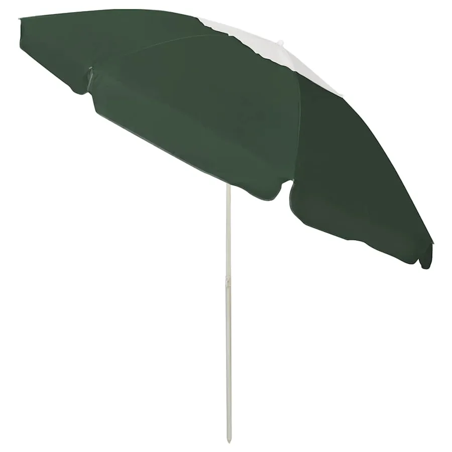 Parasol de plage vert 240 cm - 3