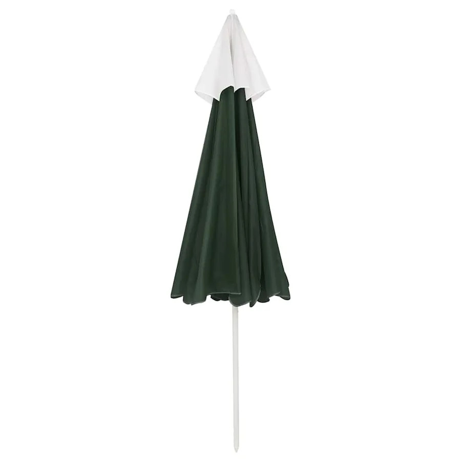 Parasol de plage vert 240 cm - 4