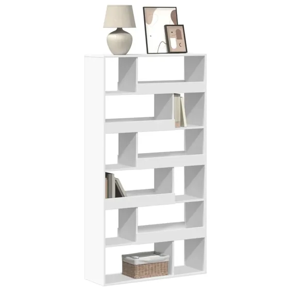 Bibliothèque blanc 100x33x187,5 cm bois d'ingénierie