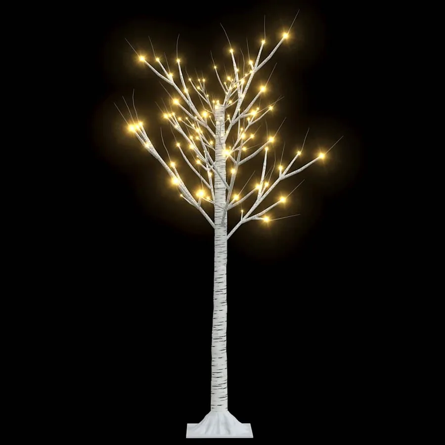 Sapin de Noël 128 LED blanc chaud Saule 1,2 m Int/Ext - 2