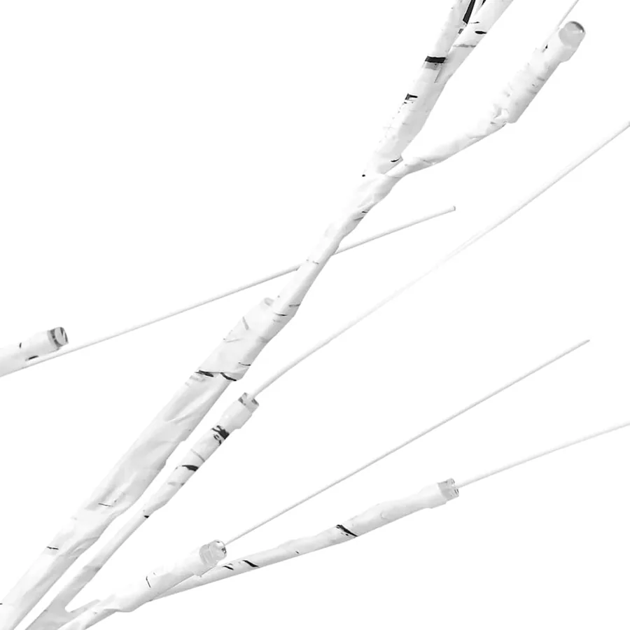 Sapin de Noël 128 LED blanc chaud Saule 1,2 m Int/Ext - 6