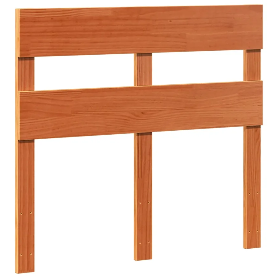 Cadre de lit sans matelas cire marron 90x190 cm bois pin massif - 6
