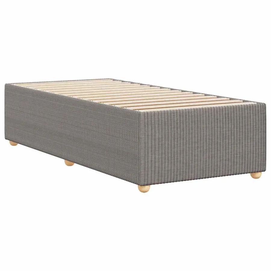 Cadre de lit sans matelas taupe 80x200 cm tissu - 6