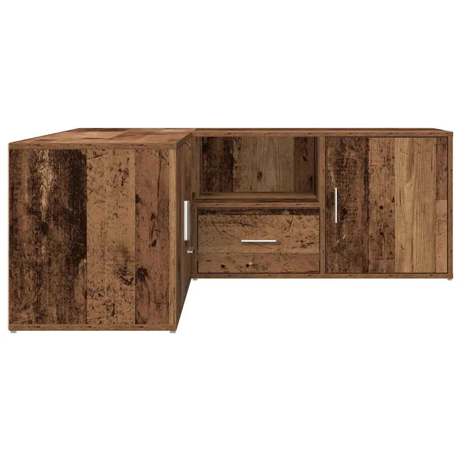 Armoire d'angle vieux bois 200x40x45 cm bois d'ingénierie - 10