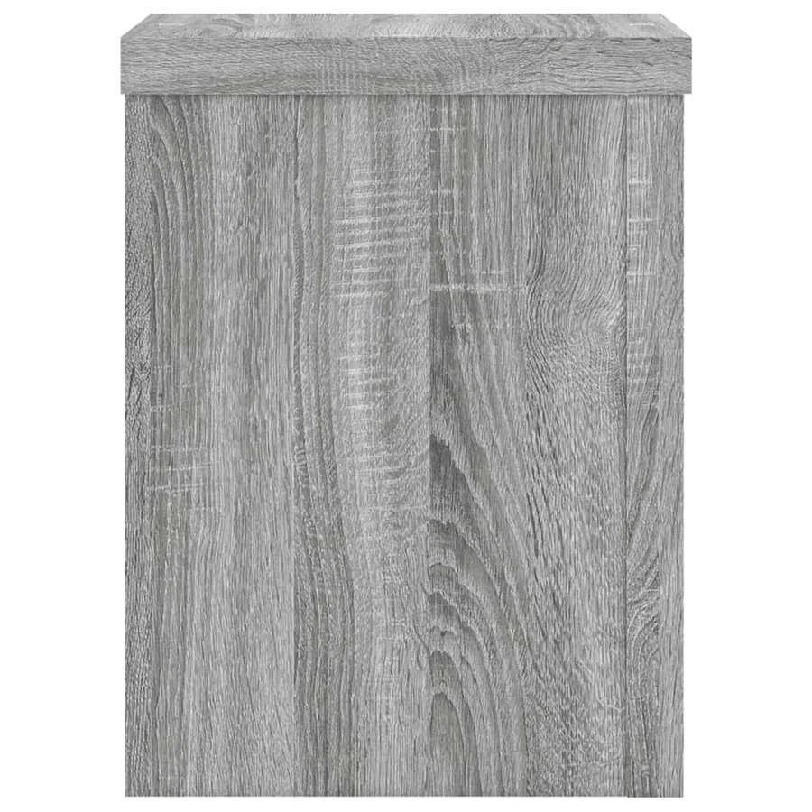 Supports pour plantes 2 pcs sonoma gris bois d'ingénierie - 4
