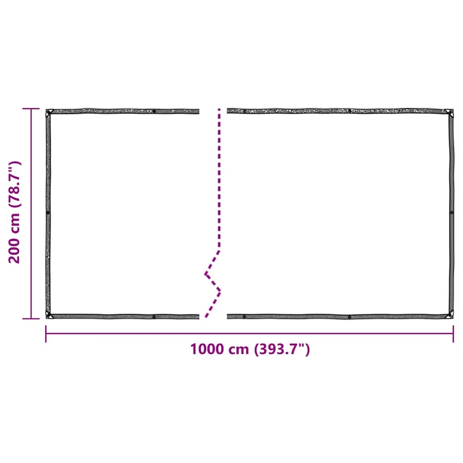 Housse de protection plantes avec œillets 2x10 m polyéthylène - 10