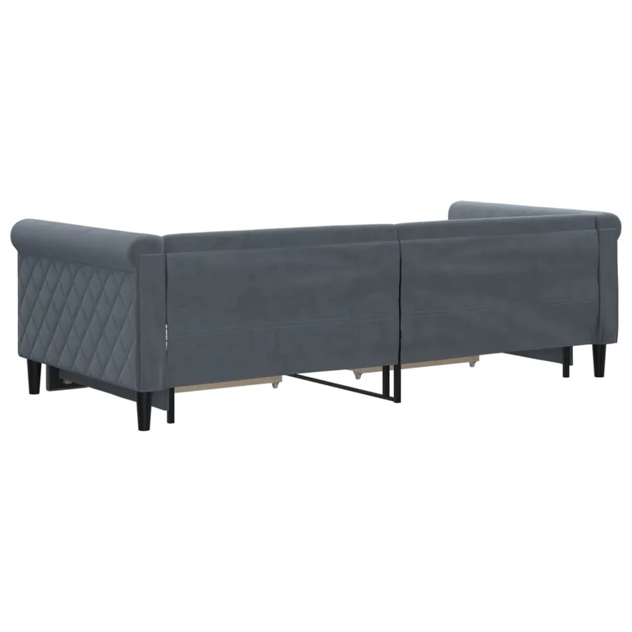 Lit de jour avec gigogne et tiroirs sans matelas 90x200 cm - 5
