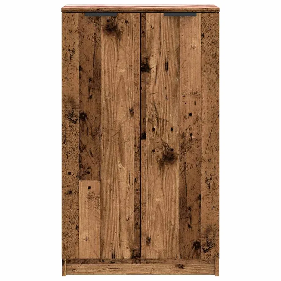 Armoire à chaussures vieux bois 59x35x100,5cm bois d'ingénierie - 4