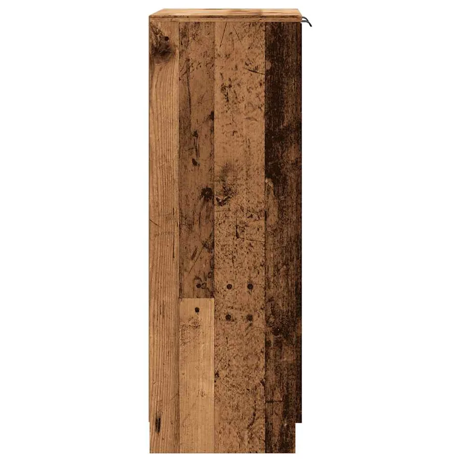 Armoire à chaussures vieux bois 59x35x100,5cm bois d'ingénierie - 6
