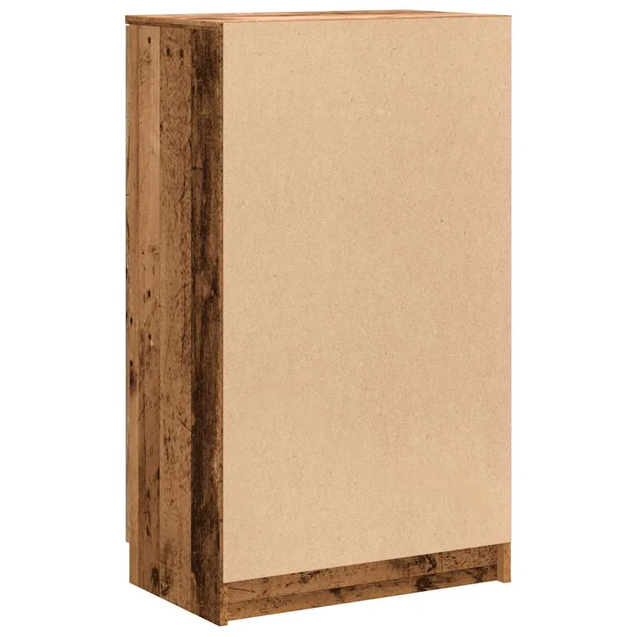 Armoire à chaussures vieux bois 59x35x100,5cm bois d'ingénierie - 7