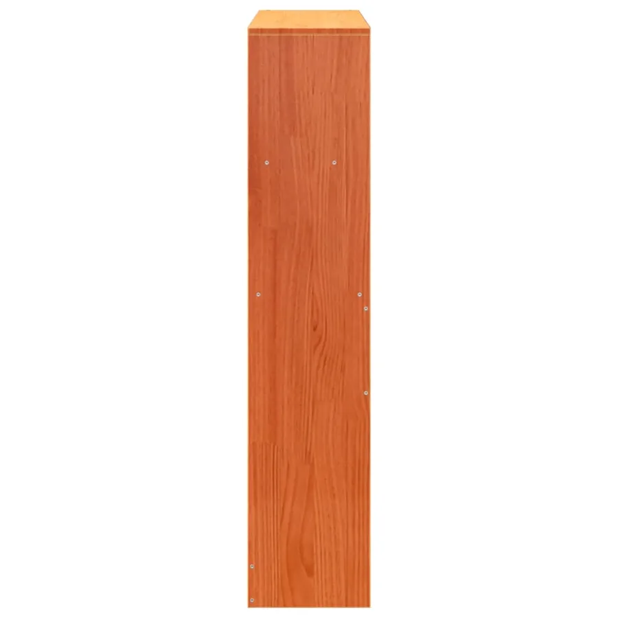Tête de lit avec rangement cire marron 75 cm bois massif de pin - 5
