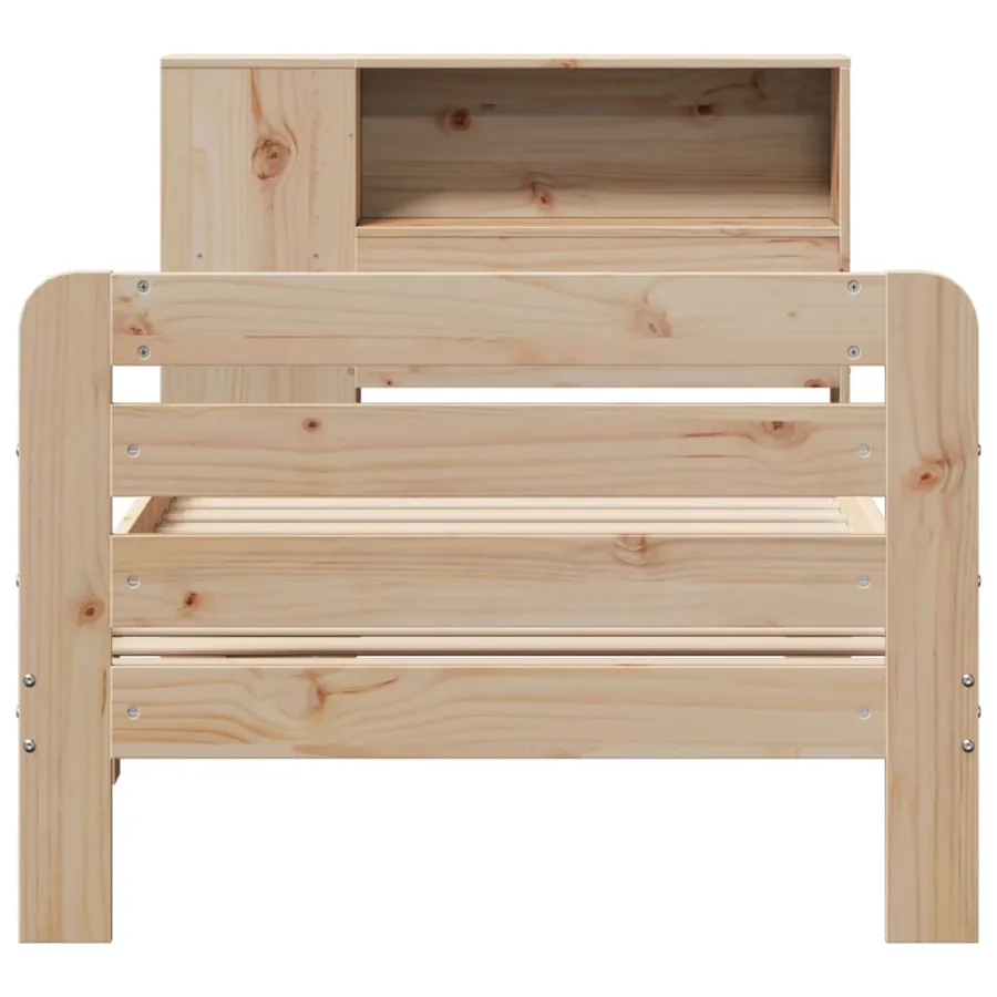 Cadre de lit sans matelas 90x200 cm bois de pin massif - 6