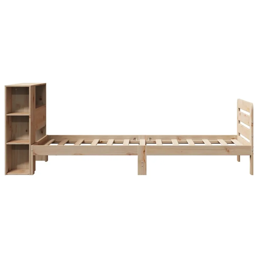 Cadre de lit sans matelas 90x200 cm bois de pin massif - 7