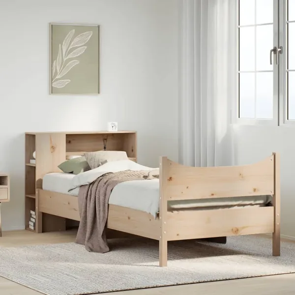 Cadre de lit sans matelas 90x200 cm bois de pin massif