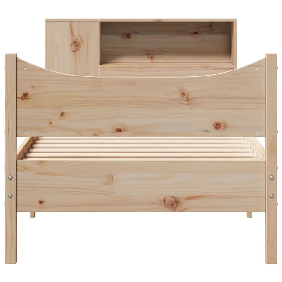Cadre de lit sans matelas 90x200 cm bois de pin massif - 4