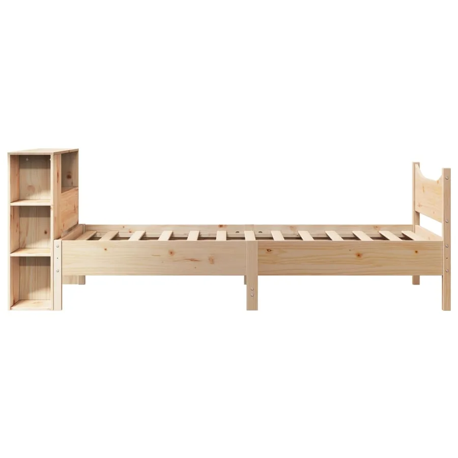 Cadre de lit sans matelas 90x200 cm bois de pin massif - 7