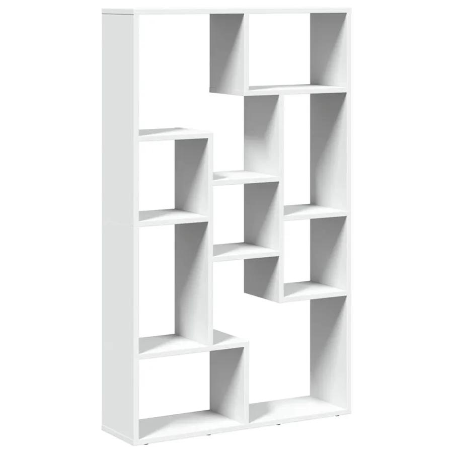 Bibliothèque blanc 72x20x120,5 cm bois d'ingénierie - 2