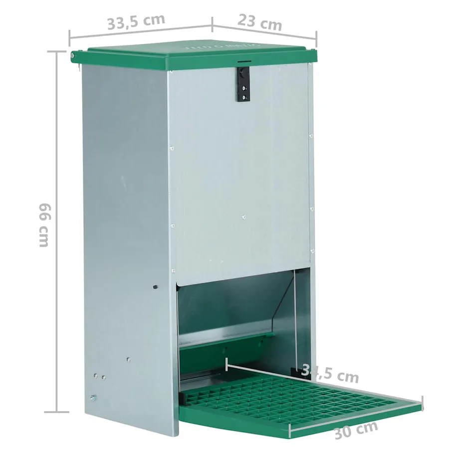 Mangeoire automatique pour volaille avec pédale 20 kg - 8