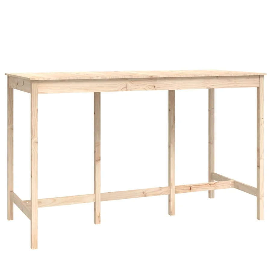 Ensemble de bar 9 pcs Bois de pin massif - 5
