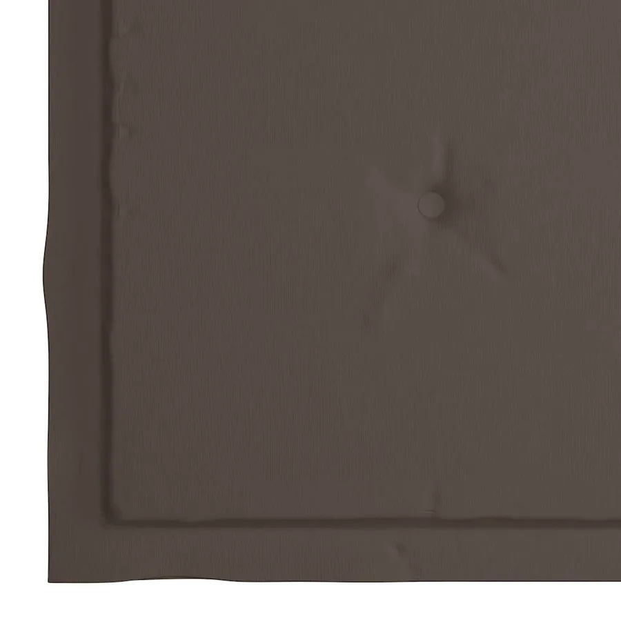 Chaises de jardin avec coussins taupe lot de 8 Bois teck massif - 10