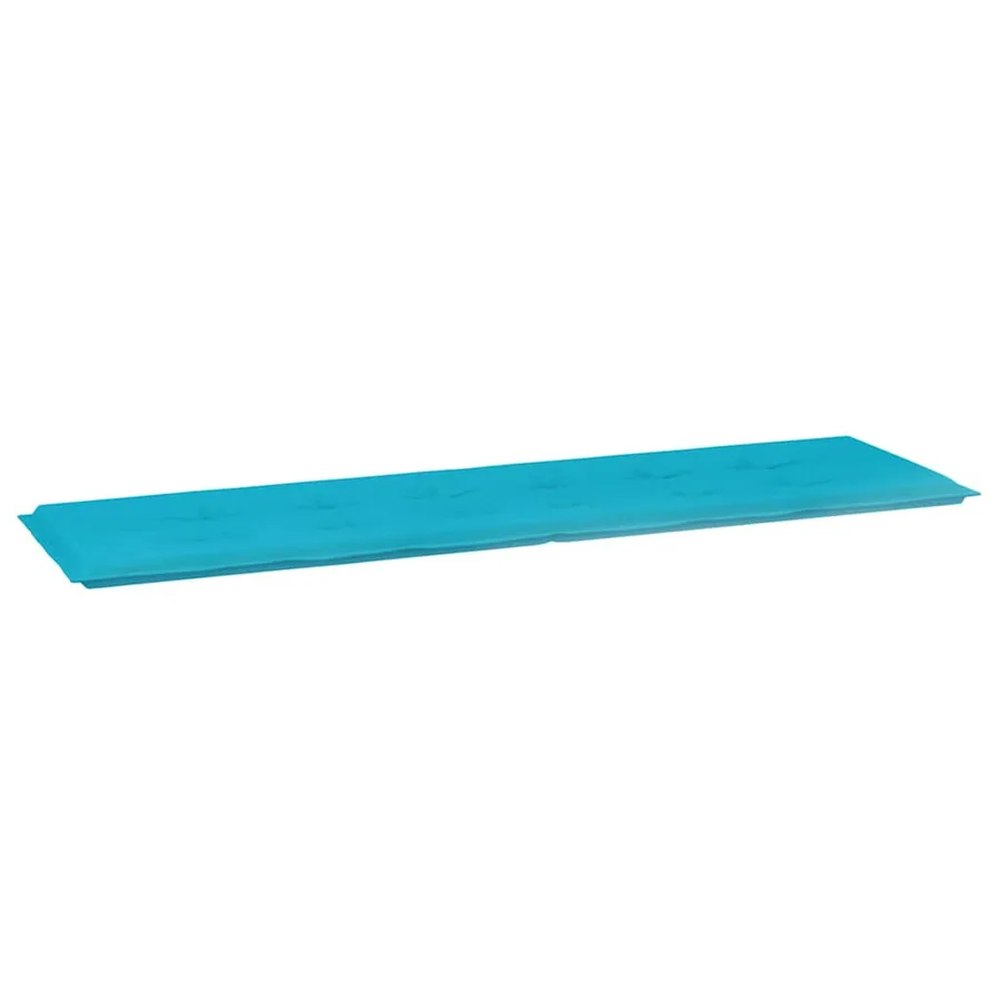 Coussin de banc Tissu Oxford Turquoise 150 x 50 x 3 cm - 2