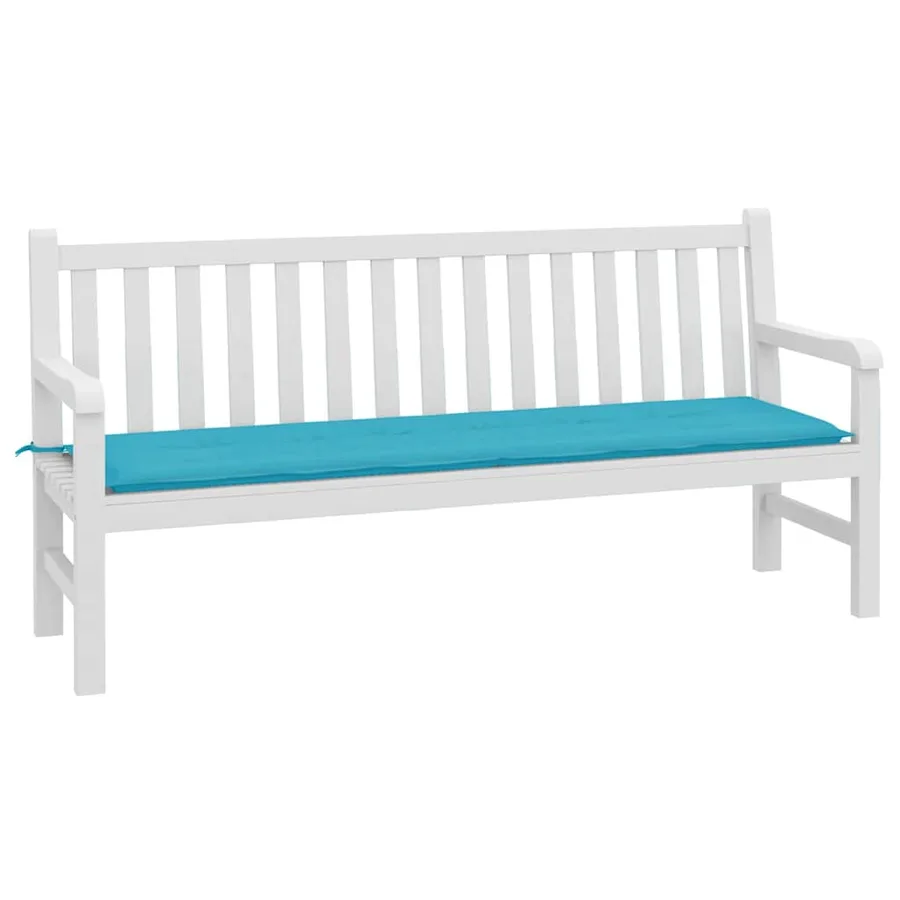 Coussin de banc Tissu Oxford Turquoise 150 x 50 x 3 cm - 3