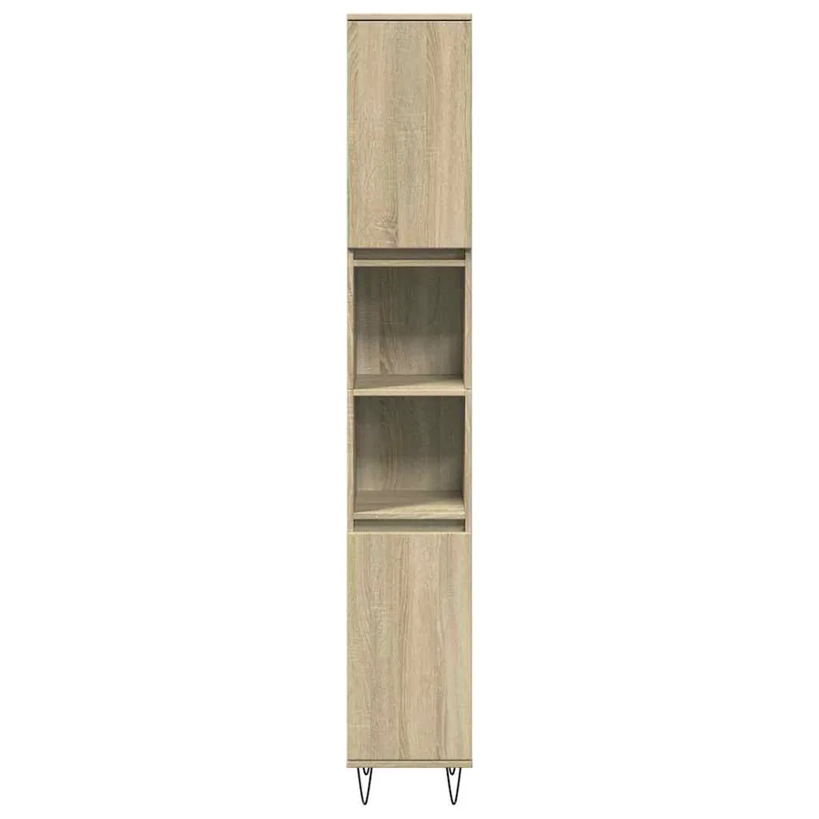 Ensemble de meubles de salle de bain 3 pcs chêne sonoma - 9
