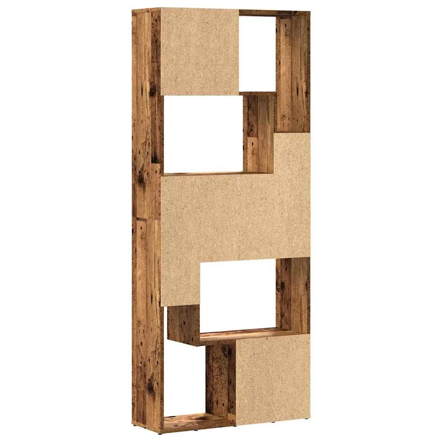 Bibliothèque vieux bois 67x24x161 cm bois d'ingénierie - 7