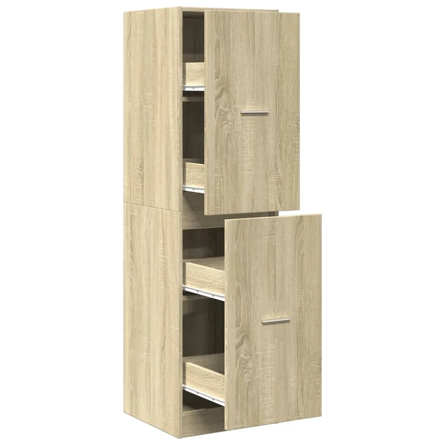 Armoire d'apothicaire chêne sonoma bois d'ingénierie - 2
