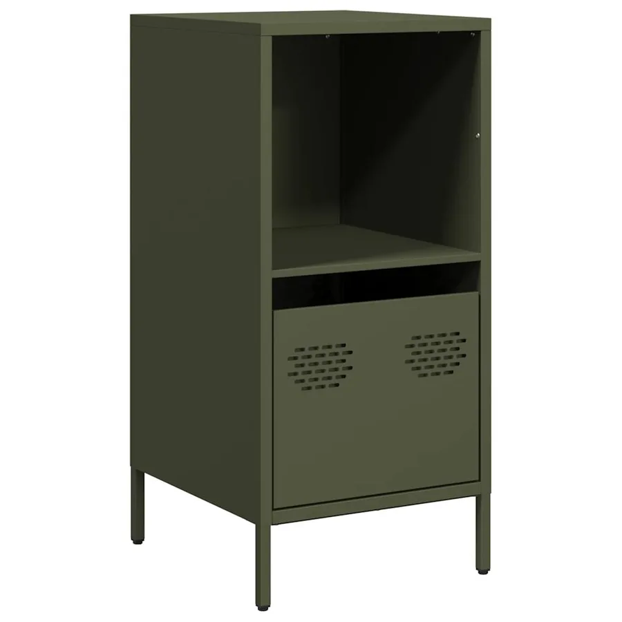 Buffet vert olive 35x39x73,5 cm acier laminé à froid - 2