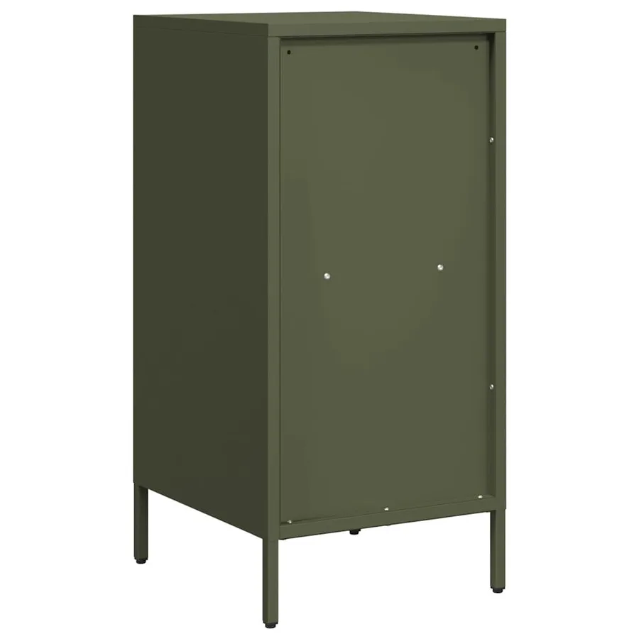 Buffet vert olive 35x39x73,5 cm acier laminé à froid - 7