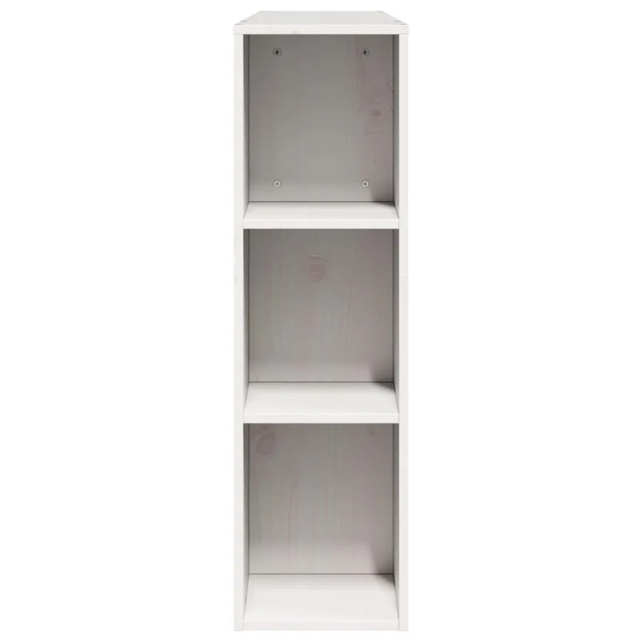 Tête de lit avec rangement blanc 120 cm bois massif de pin - 5
