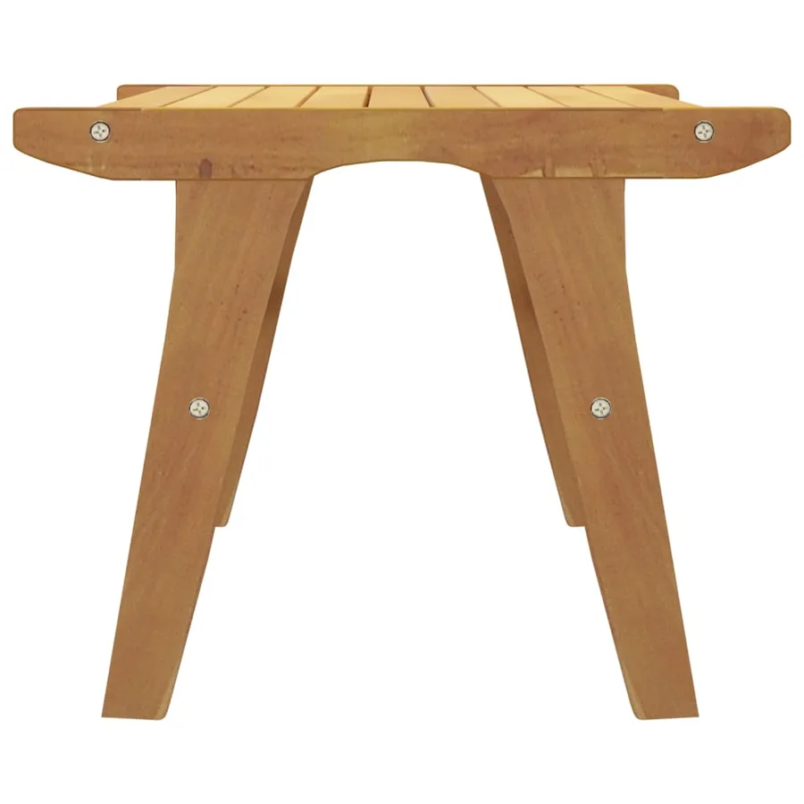 Chaise de jardin avec repose-pieds Bois de teck solide - 13
