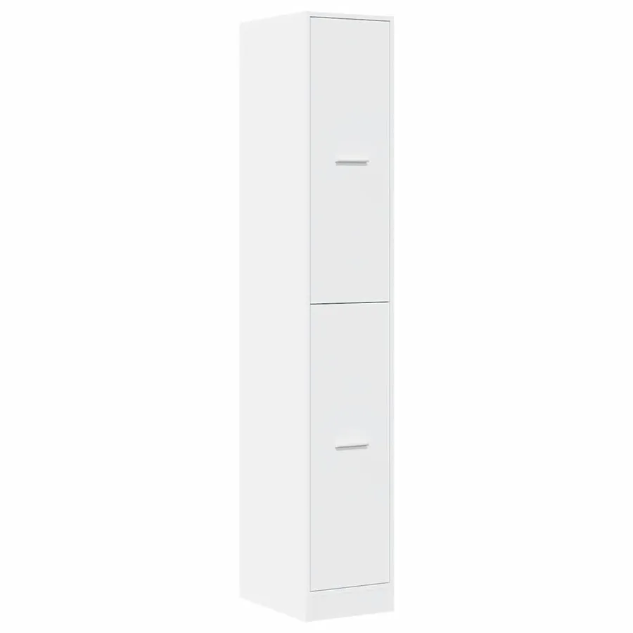Armoire d'apothicaire blanche 30 x 41 x 174,5 cm Bois d'ingénierie - 4