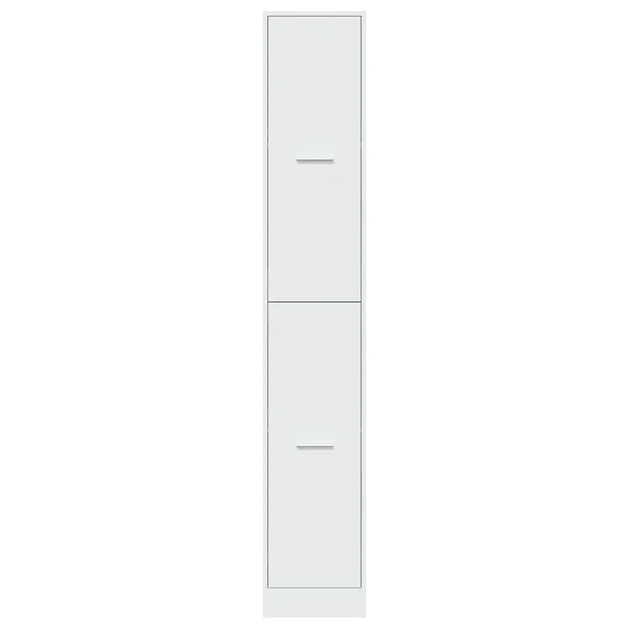 Armoire d'apothicaire blanche 30 x 41 x 174,5 cm Bois d'ingénierie - 5