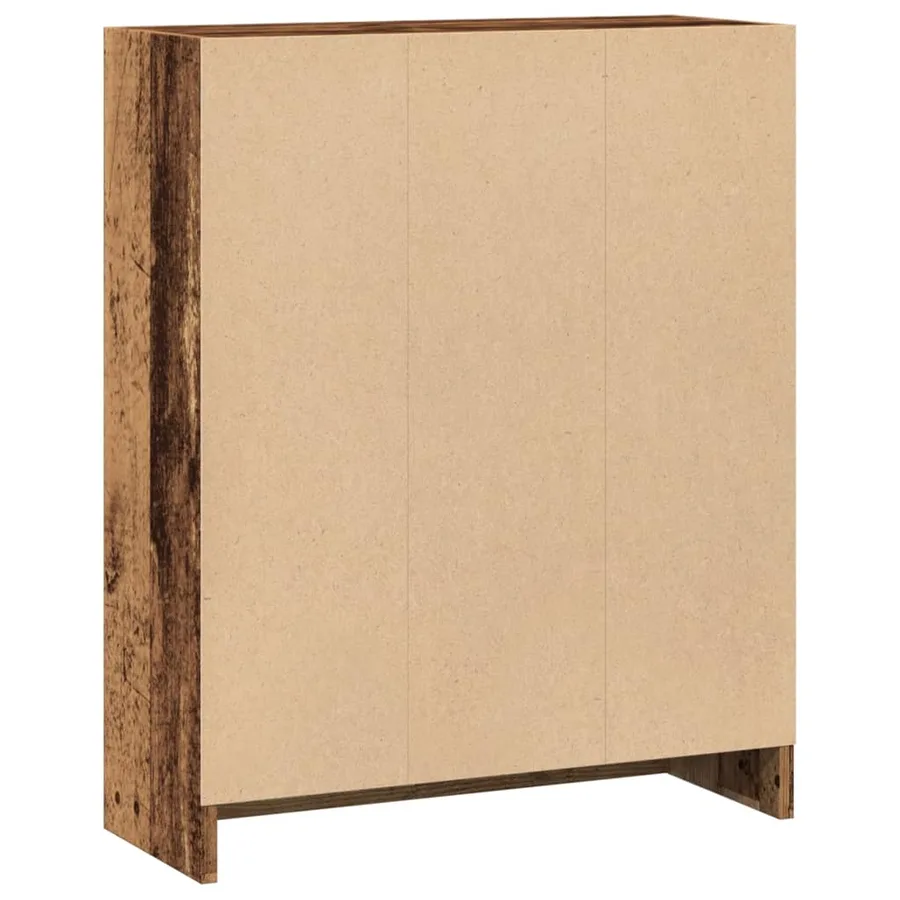 Bibliothèque vieux bois 60x24x76 cm bois d'ingénierie - 5