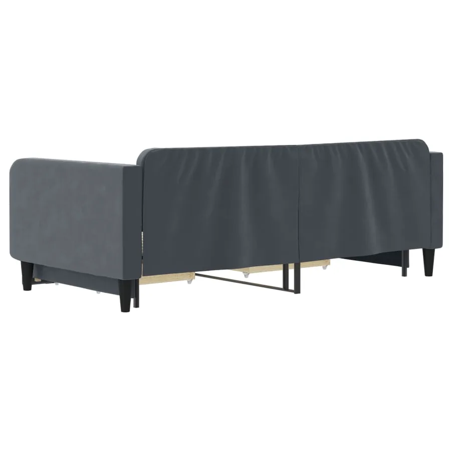 Lit de jour avec gigogne et tiroirs sans matelas 100x200 cm - 5