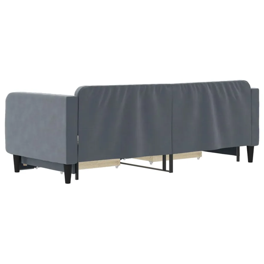 Lit de jour avec gigogne et tiroirs sans matelas 90x200 cm - 5